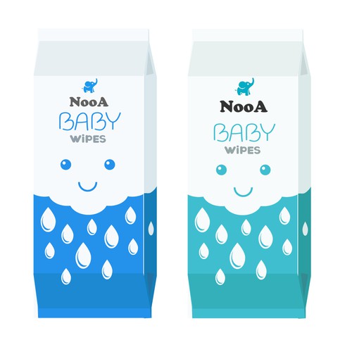 Baby artwork with the title 'Package design for Baby product'