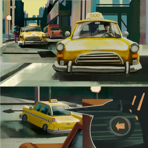 Comic book character artwork with the title 'Illustration'