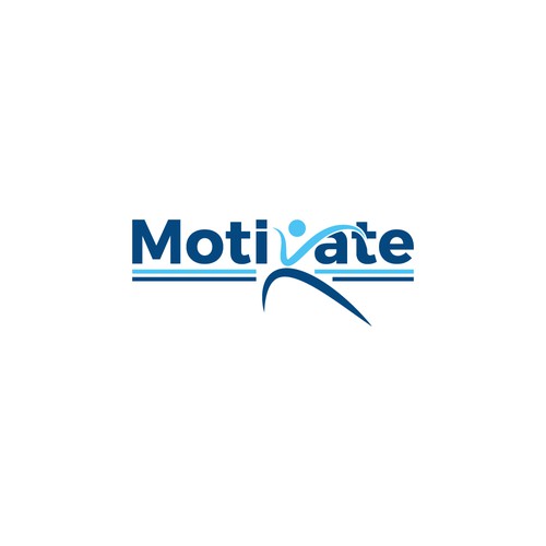 Motivational logo with the title 'motivate'