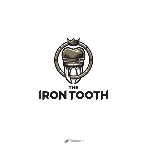 Metal brand with the title 'Iron Tooth'