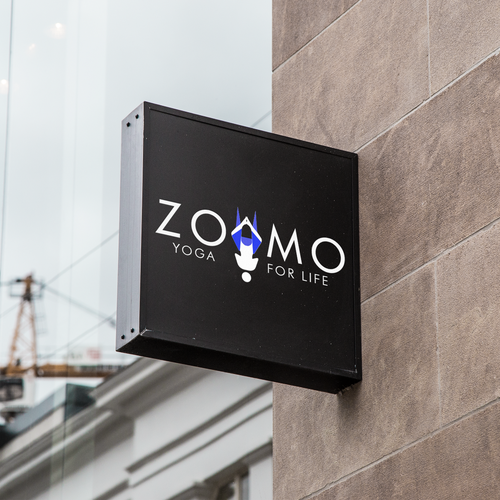 Physical logo with the title 'logo concept for yoga compnay'