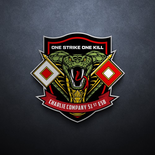 Cobra design with the title 'Charlie Company 51st ESB'