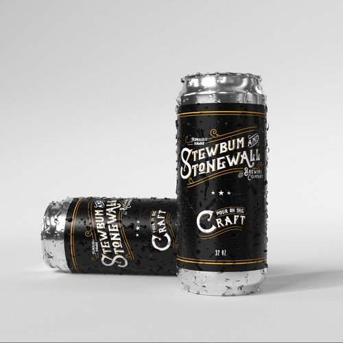 Simple label with the title 'Simple label design for craft beer'