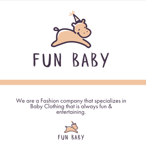 Baby clothing logo with the title 'Logo for baby clothing company'