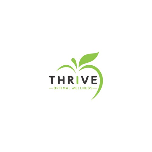 Thrive logo with the title 'Need a simple logo for a nutrition/wellness practice'