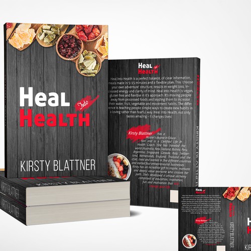 Food book cover with the title 'contest entry of book cover'