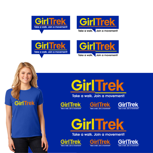 Track logo with the title 'GirlTrek'