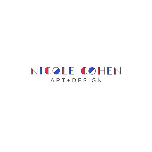 Artistic brand with the title 'Custom made lettering for Nicole Cohen.'