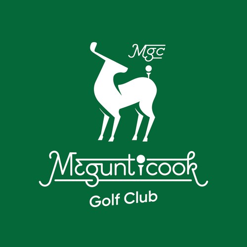 Golf club logo with the title 'golf club brandmark'
