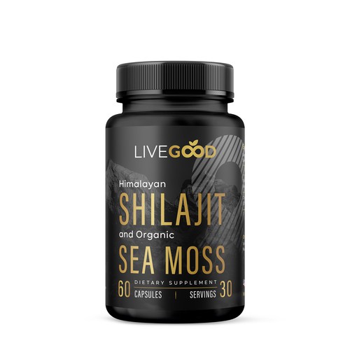 Fitness packaging with the title 'Bold and Clean Label Design '