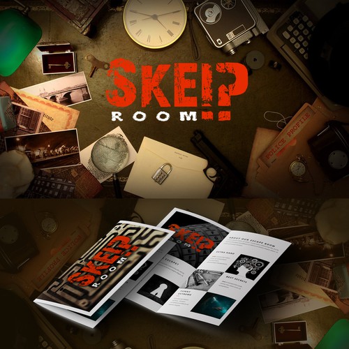 Quest design with the title 'Logo for "Skeip Room"'