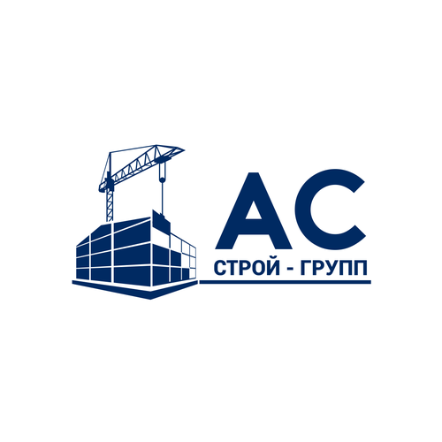 Russian logo with the title 'Logo for a large construction company'