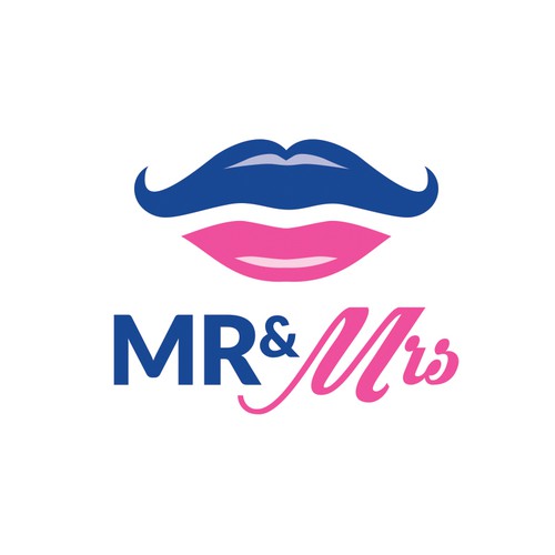 Logo with the title 'Mr and Mrs'