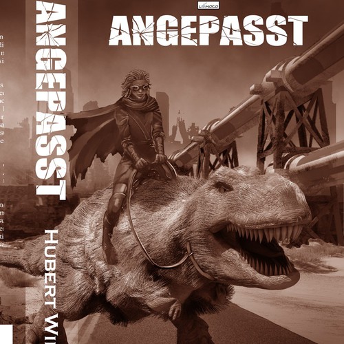 Post-apocalyptic book cover with the title 'Cover Contest TEENAGE / YA DYSTOPIA'