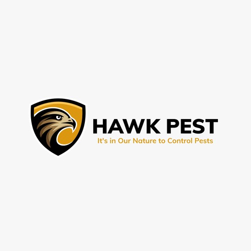 Hawk design with the title 'Hawk Pest'