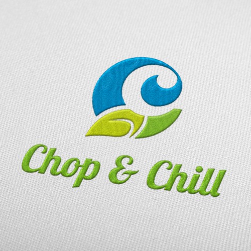 Frozen yogurt design with the title 'Healthy Store Logo'