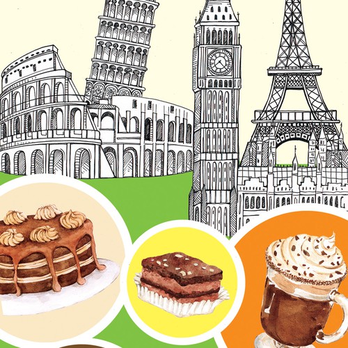 Restaurant artwork with the title 'Menu.'