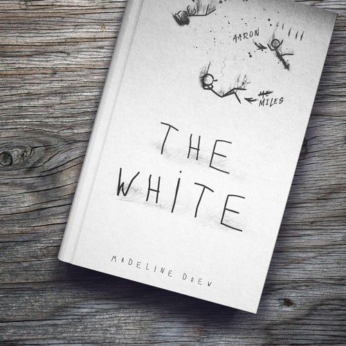 White book cover with the title 'Minimalist Cover Design For A YA Fictional Novel'