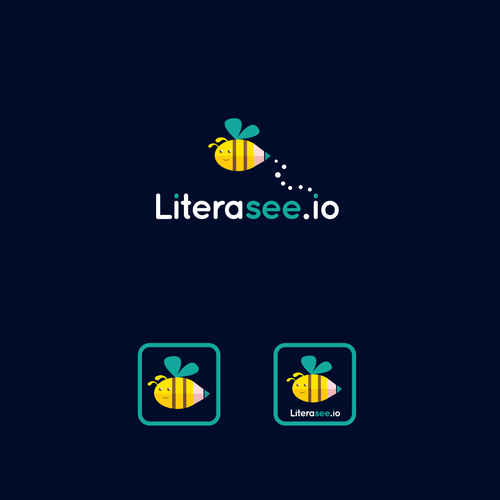 Education logo with the title 'literacy logo'