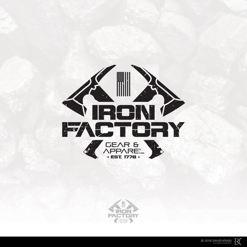 Iron design with the title 'Iron Factory'