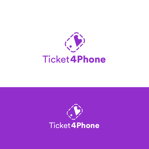 Phone logo with the title 'Logo design'