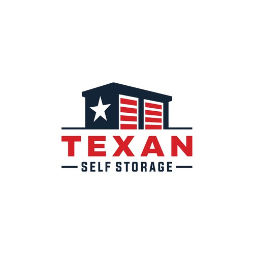 Warehouse design with the title 'Winner of TEXAN SELF STORAGE Contest'