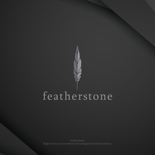 Stone brand with the title 'feather + sote logo concept for featherstone'
