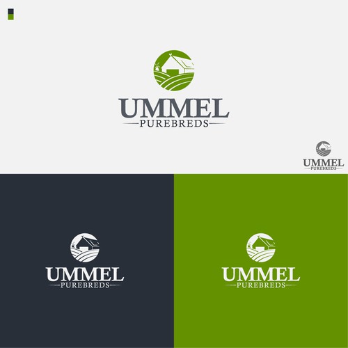 Marca logo with the title 'Logo para granja'