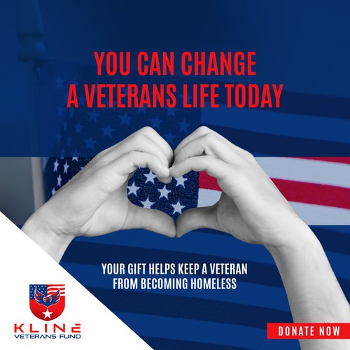 Veteran design with the title 'Facebook Ad for Non-profit organization'