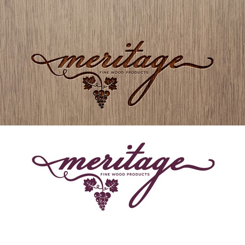 Grape logo with the title 'Logo design contest entry'