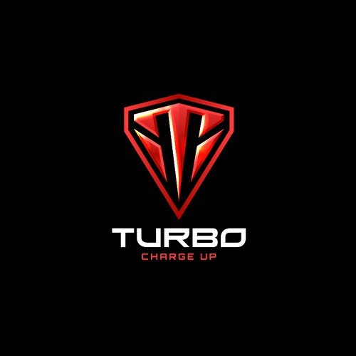 Energy drink logo with the title 'Logo for Turbo'