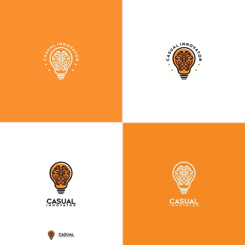 Casual logo with the title 'Innovation Company Seeking Non-traditional Logo'