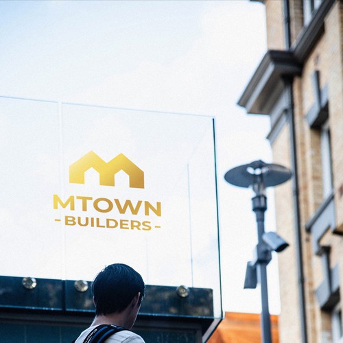 Building logo with the title 'Mtown Builders Logo Concept'