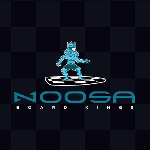 Bishop logo with the title 'Noosa Board Kings Logo'