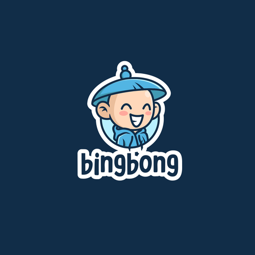 Happy brand with the title 'BingBong - A blue hoodie boy character '