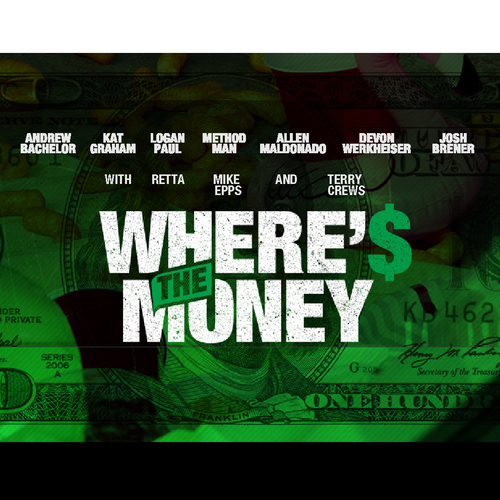 TV show design with the title 'title treatment for a feature length comedy'