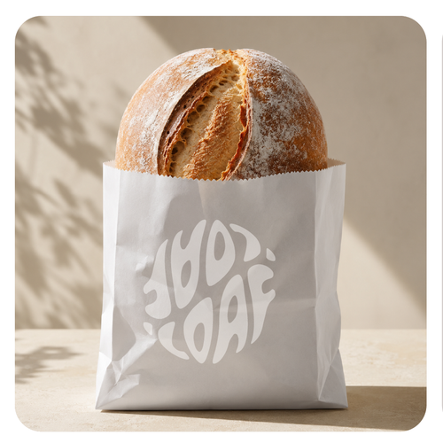 Homemade logo with the title 'Loaf'