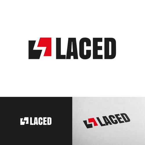 Footwear logo with the title 'Laced'