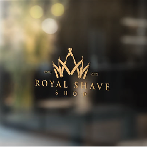 Shaving design with the title 'Luxury Logo Concept for Barbershop or Shaving Business'