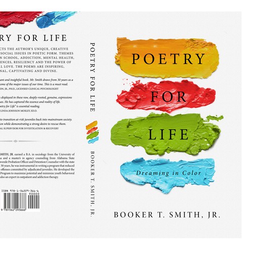 Classic book cover with the title 'Poet needed Colorful Bookcover Design'