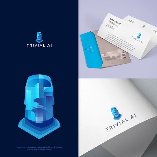 Island design with the title 'Non-trivial design for trivial.ai '