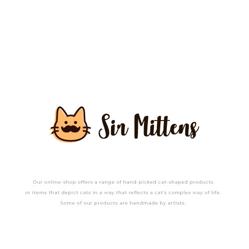 Pet shop logo with the title 'Sir Mittens'