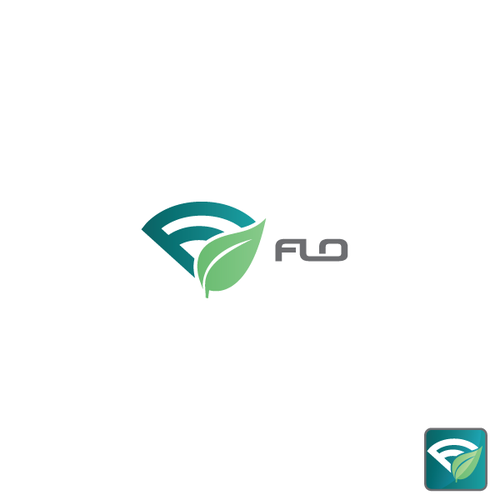 Tracking logo with the title 'A logo for the Flo app.'