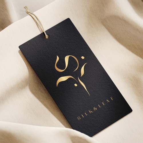 Silk logo with the title 'Silk & Leaf - Elegant Logo Design'