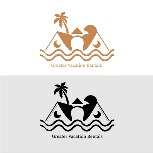 Vacation rental logo with the title 'simple logo '