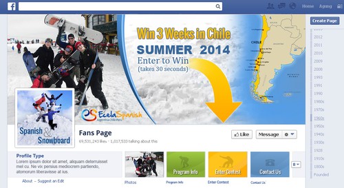 Call to action design with the title 'Fresh Facebook Cover Design For Travel'