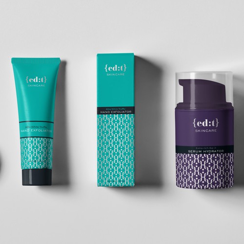 Natural cosmetics packaging with the title 'cosmetics label'