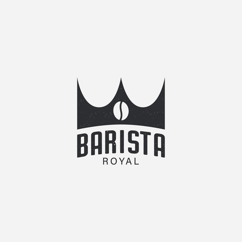 Barista logo with the title 'Take a royal coffee. '