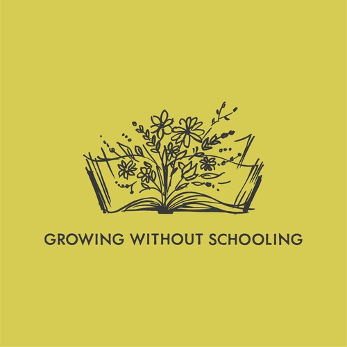 Education brand with the title 'Branding + VIP Website for Growing Without Schooling'