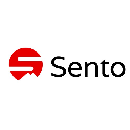 Solar energy logo with the title 'Sento Mobility'